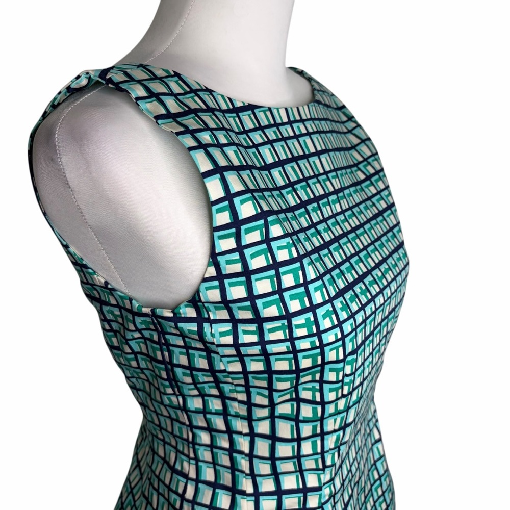 Kate Spade Teal and Black Checkered Blouse Size S - Picture 2 of 11